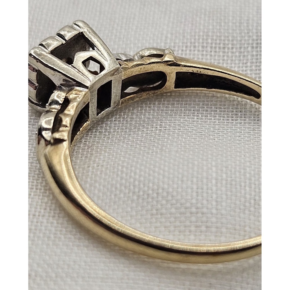 Vtg 14K Yellow Gold Diamond Ring 2.3g Fine Jewelry Size 7 - Picture 6 of 16